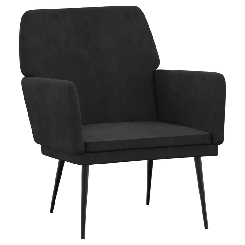 Armchair Black 62x79x79 cm Velvet