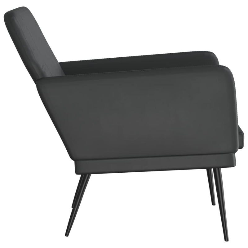 Armchair Black 61x78x80 cm Faux Leather