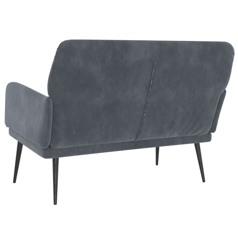 vidaXL Bench Dark Grey 108x79x79 cm Velvet