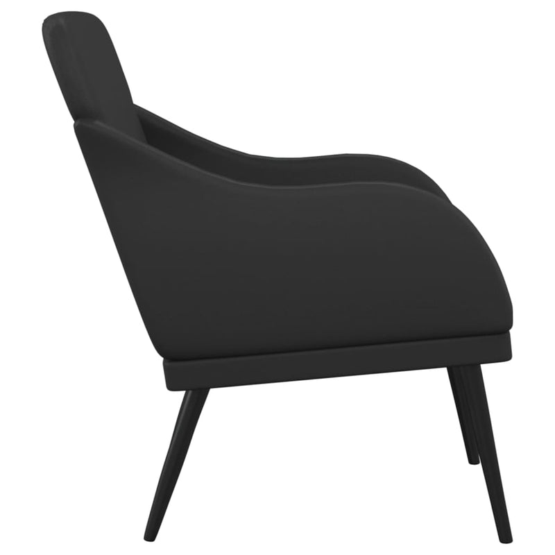 Armchair Black 63x76x80 cm Faux Leather