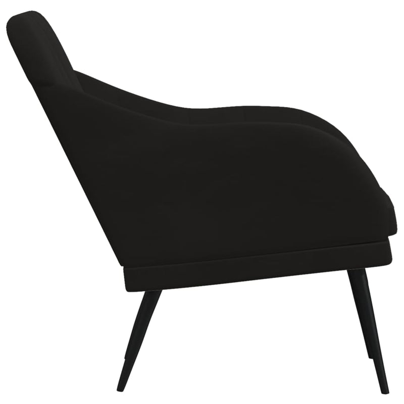 Armchair Black 63x76x80 cm Velvet