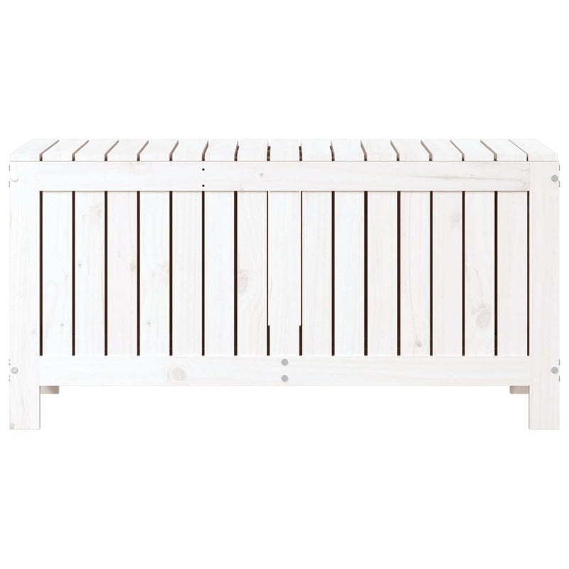 vidaXL Garden Storage Box White 108x42.5x54 cm Solid Wood Pine