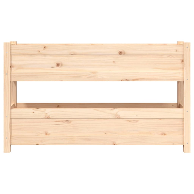 vidaXL Planter 112x25x66 cm Solid Wood Pine