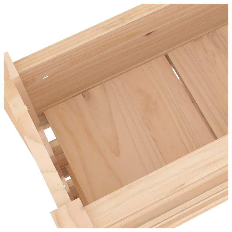 vidaXL Planter 77x25x104.5 cm Solid Wood Pine