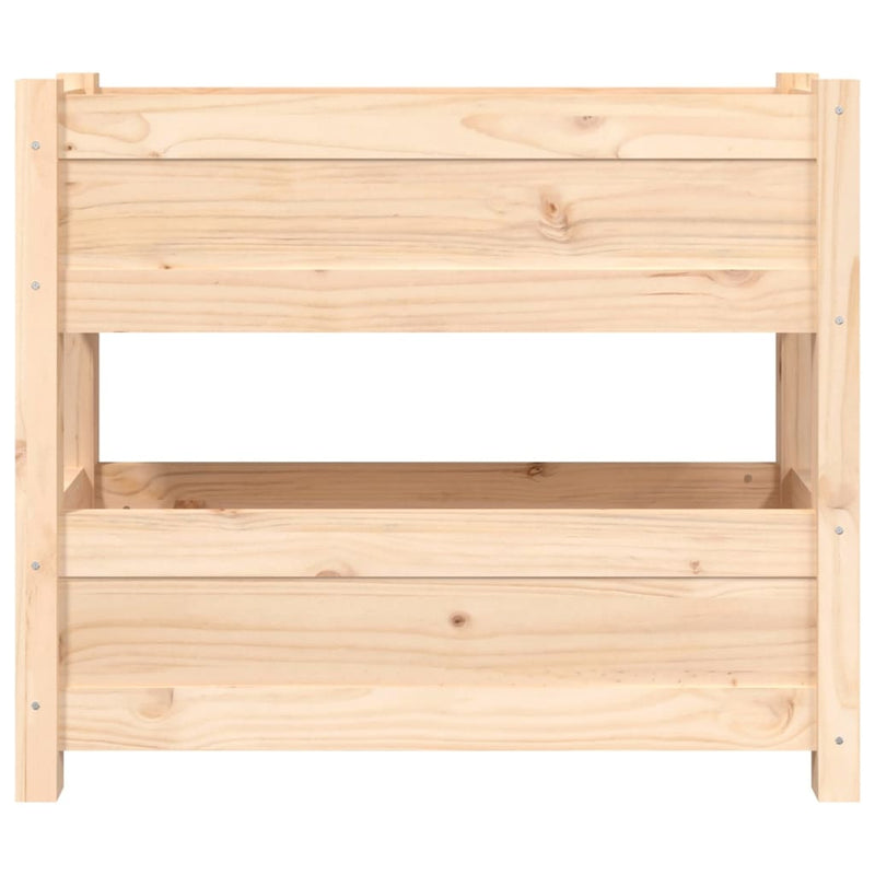 vidaXL Planter 77x25x66 cm Solid Wood Pine