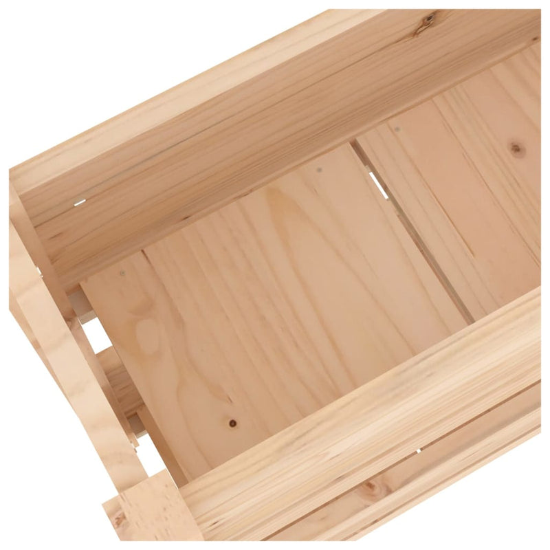 vidaXL Planter 77x25x66 cm Solid Wood Pine