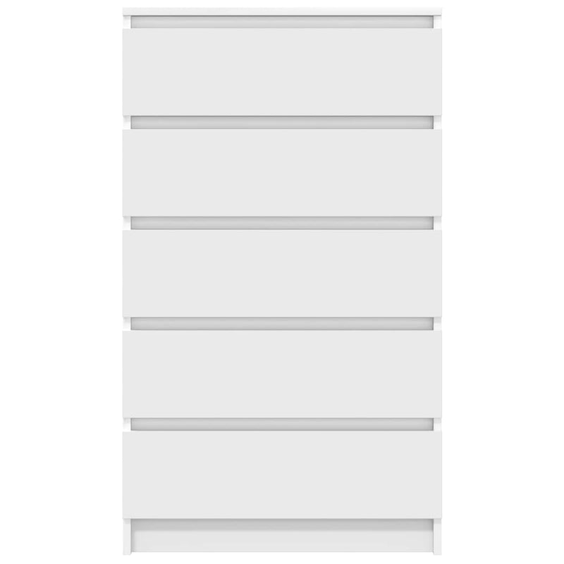 vidaXL Drawer Cabinet White 60x36x103 cm Engineered Wood