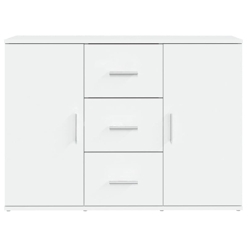 vidaXL Sideboard White 91x29.5x65 cm Engineered Wood