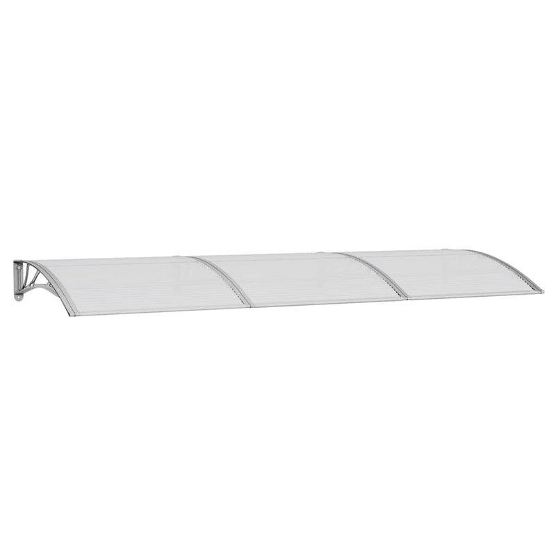 vidaXL Door Canopy Grey 300x100 cm Polycarbonate