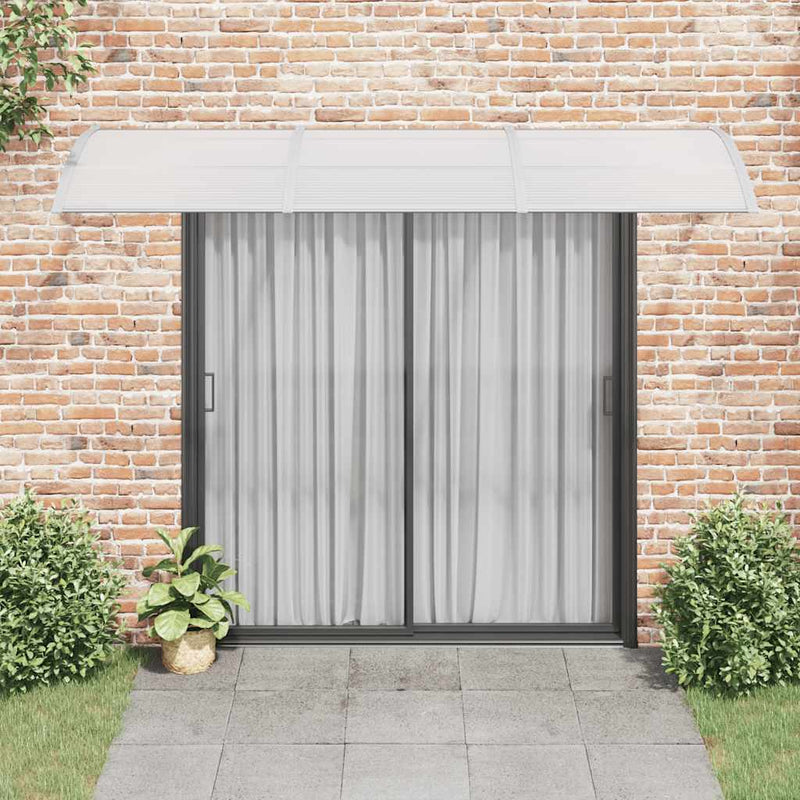 vidaXL Door Canopy Grey 300x100 cm Polycarbonate
