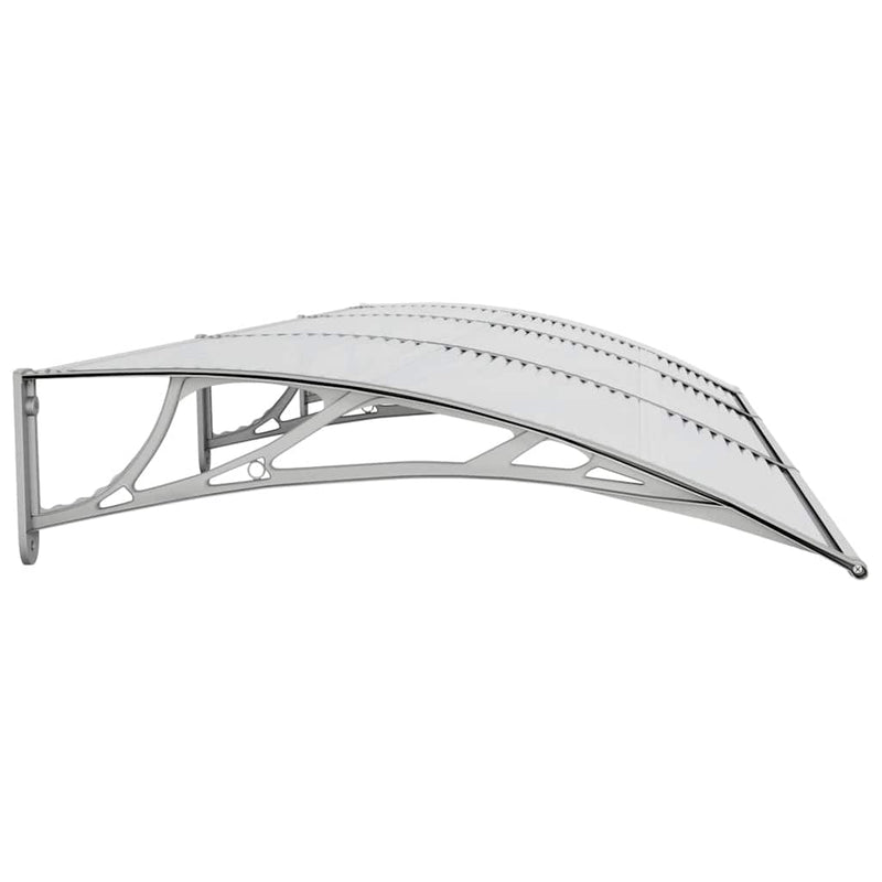 vidaXL Door Canopy Grey 300x100 cm Polycarbonate