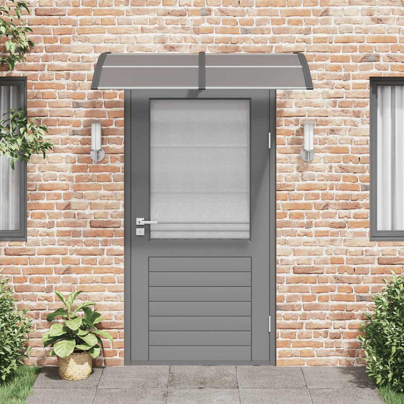 vidaXL Door Canopy Black 150x100 cm Polycarbonate