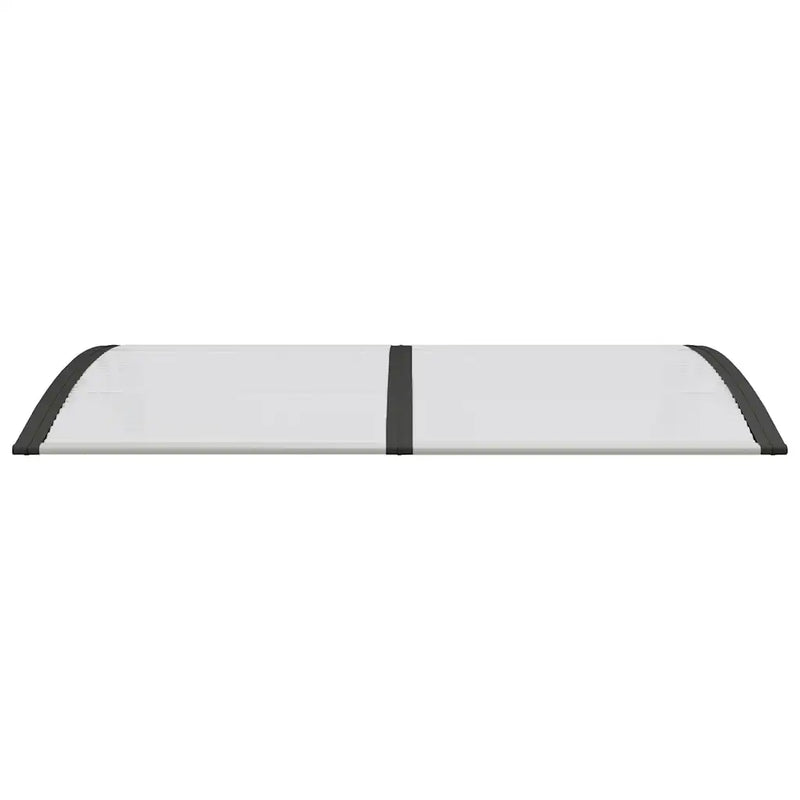Door Canopy Black and Transparent 150x75 cm Polycarbonate