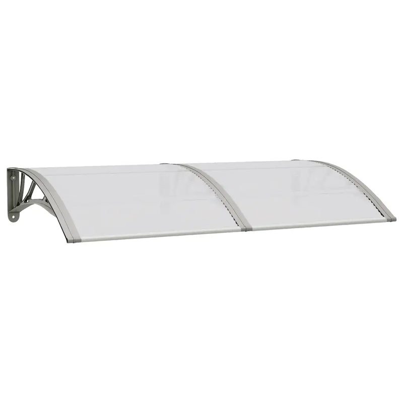 Door Canopy Grey 150x75 cm Polycarbonate
