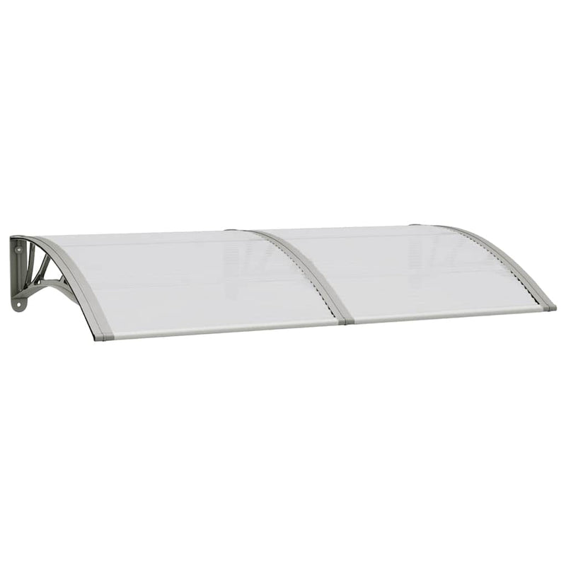 vidaXL Door Canopy Grey 150x75 cm Polycarbonate