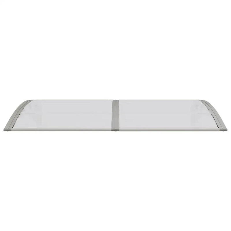 Door Canopy Grey 150x75 cm Polycarbonate