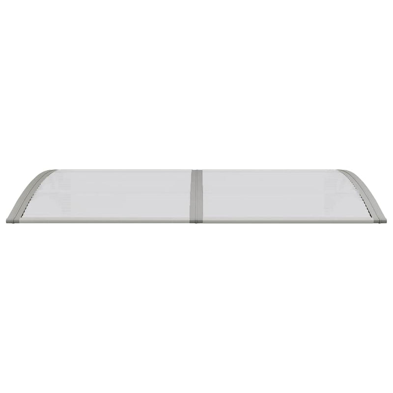 vidaXL Door Canopy Grey 150x75 cm Polycarbonate