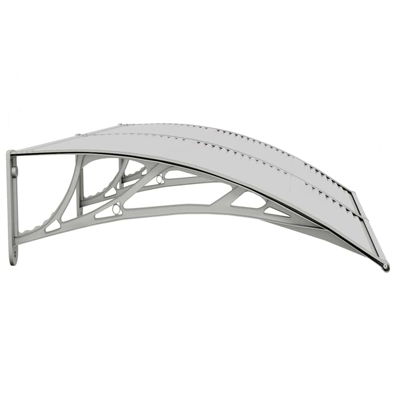 vidaXL Door Canopy Grey 150x75 cm Polycarbonate