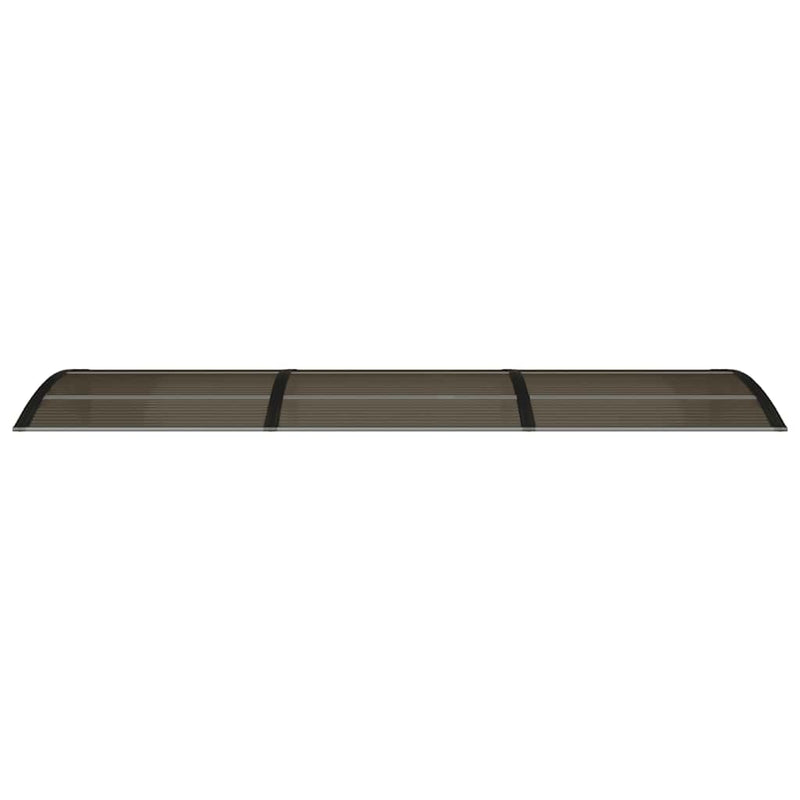 vidaXL Door Canopy Black 300x75 cm Polycarbonate