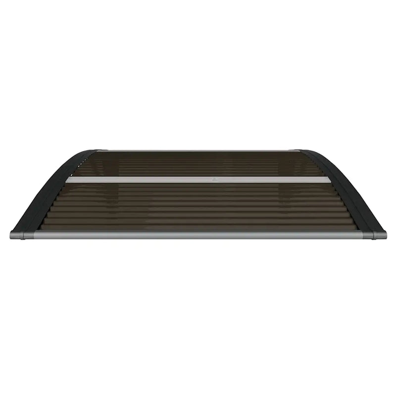 Door Canopy Black 100x80 cm Polycarbonate