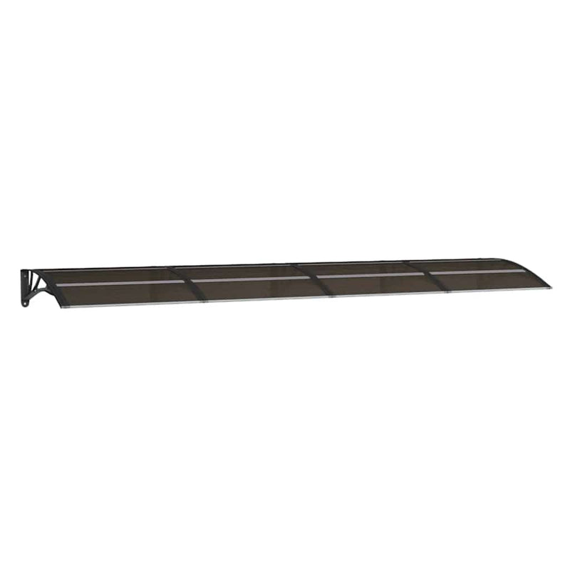 vidaXL Door Canopy Black 350x75 cm Polycarbonate