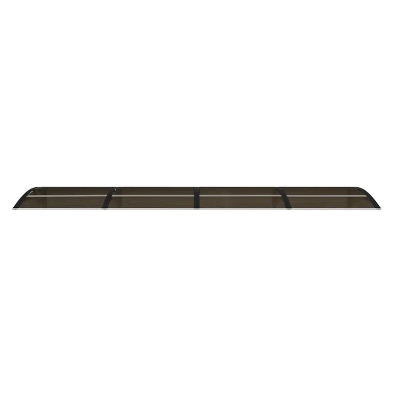 Door Canopy Black 350x75 cm Polycarbonate