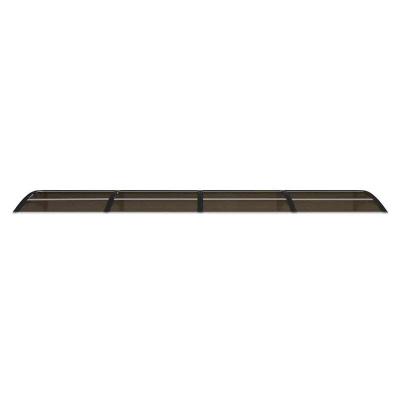 vidaXL Door Canopy Black 350x75 cm Polycarbonate