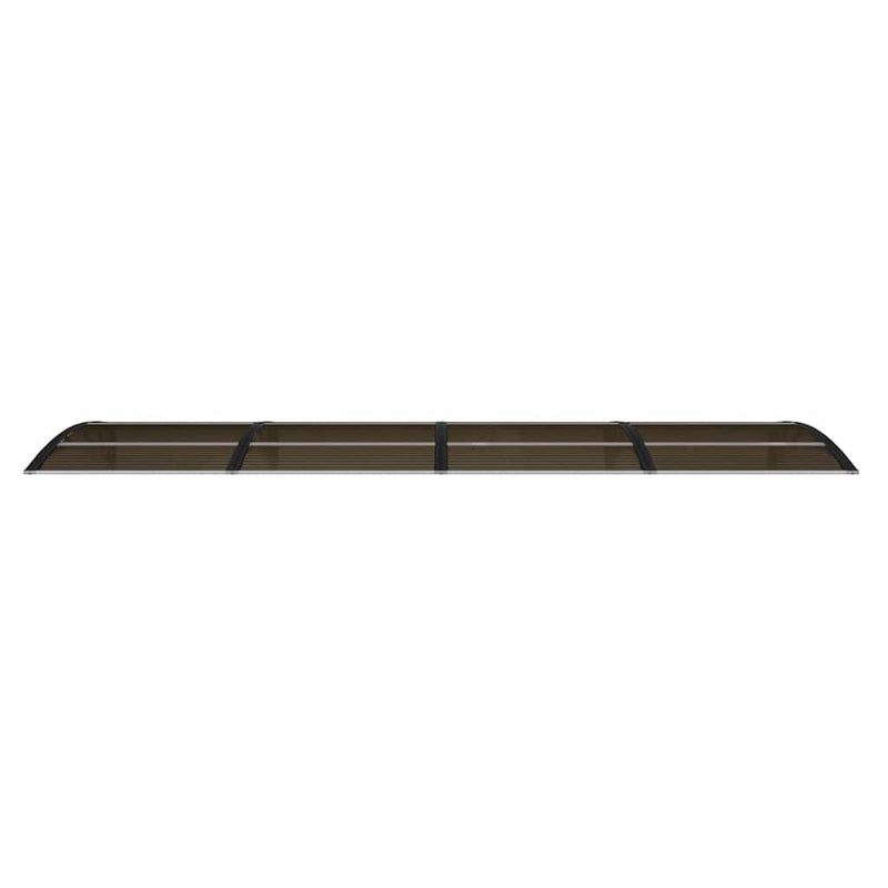 vidaXL Door Canopy Black 350x100 cm Polycarbonate