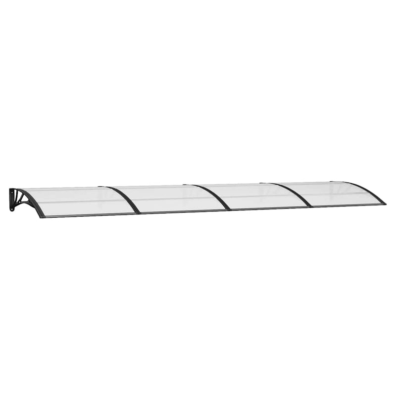 vidaXL Door Canopy Black 400x100 cm Polycarbonate