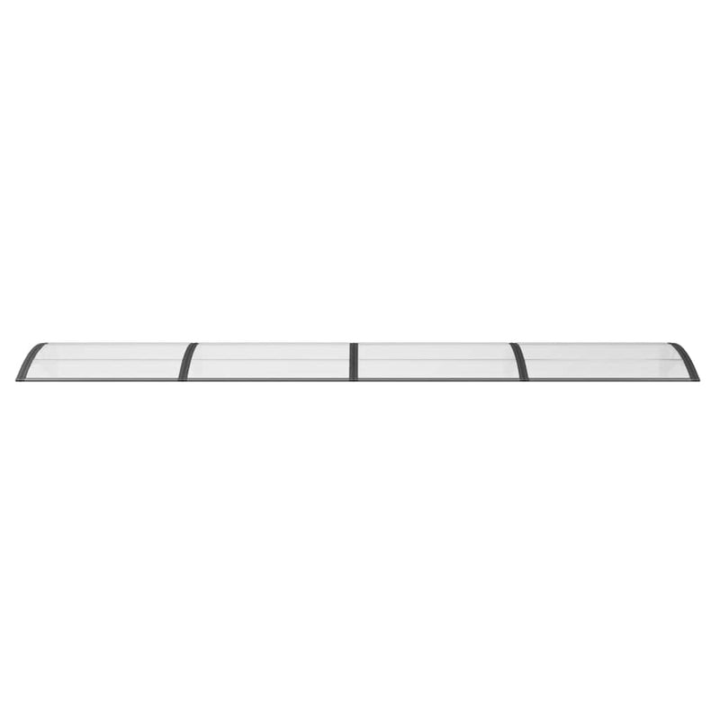 vidaXL Door Canopy Black 400x100 cm Polycarbonate