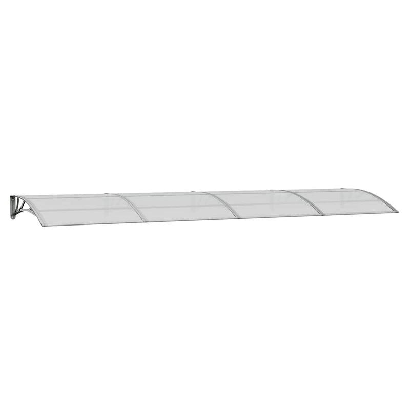 vidaXL Door Canopy Grey 400x100 cm Polycarbonate
