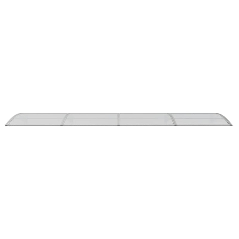 vidaXL Door Canopy Grey 400x100 cm Polycarbonate
