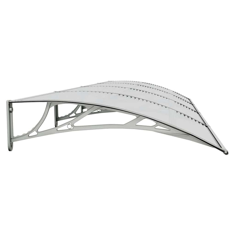 vidaXL Door Canopy Grey 400x100 cm Polycarbonate