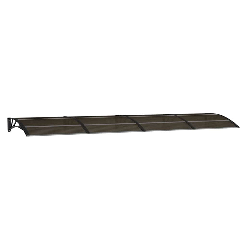 vidaXL Door Canopy Black 400x100 cm Polycarbonate