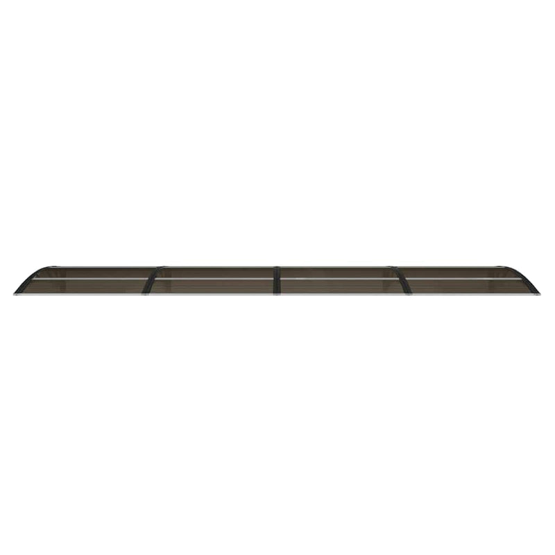 vidaXL Door Canopy Black 400x100 cm Polycarbonate