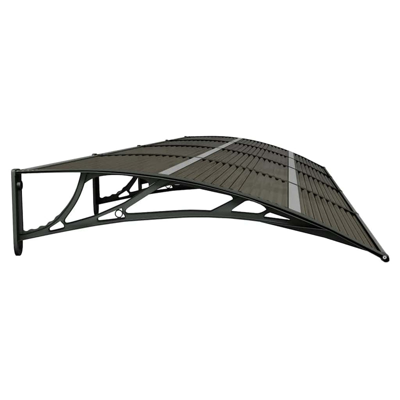 vidaXL Door Canopy Black 400x100 cm Polycarbonate