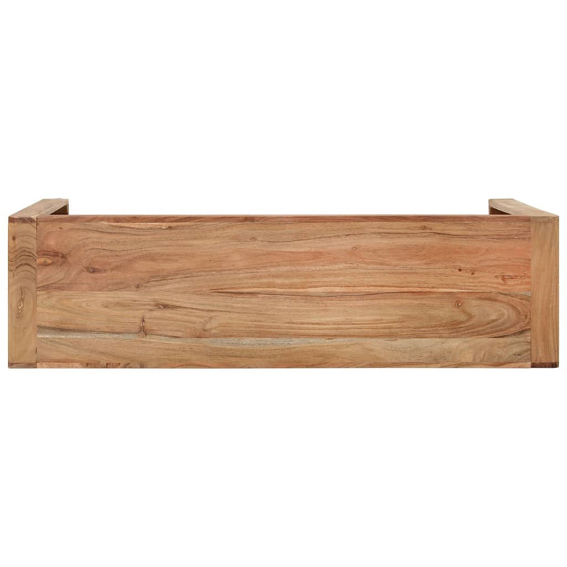 vidaXL Console Table 110x30x76 cm Solid Wood Acacia