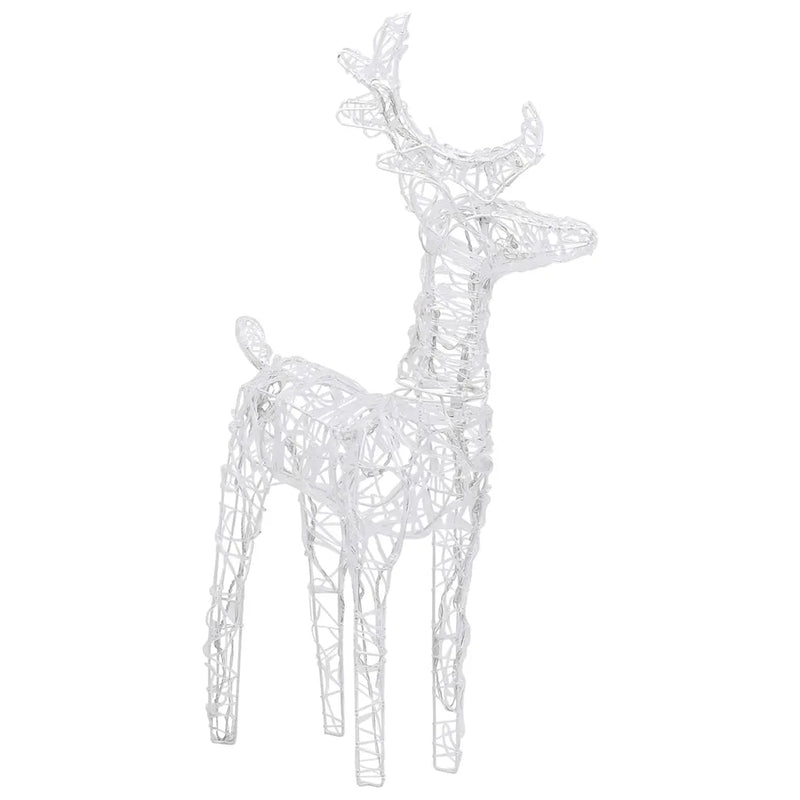 Christmas Reindeers 4 pcs Warm White 160 LEDs Acrylic
