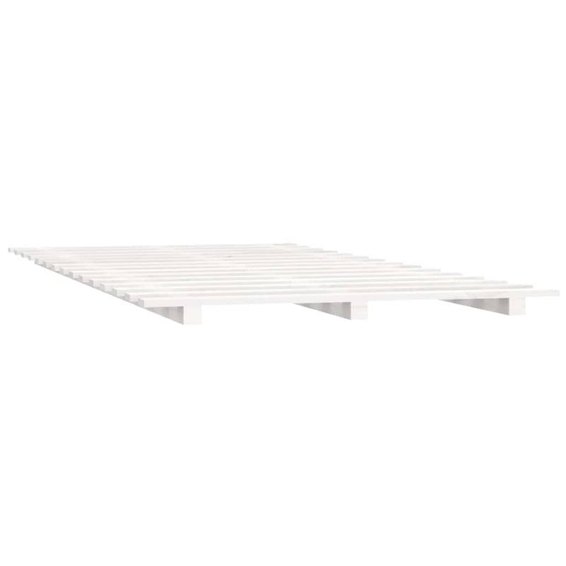 vidaXL Bed Frame without Mattress White 150x200 cm Solid Wood Pine
