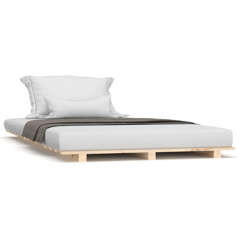 vidaXL Bed Frame without Mattress 90x190 cm Solid Wood Pine
