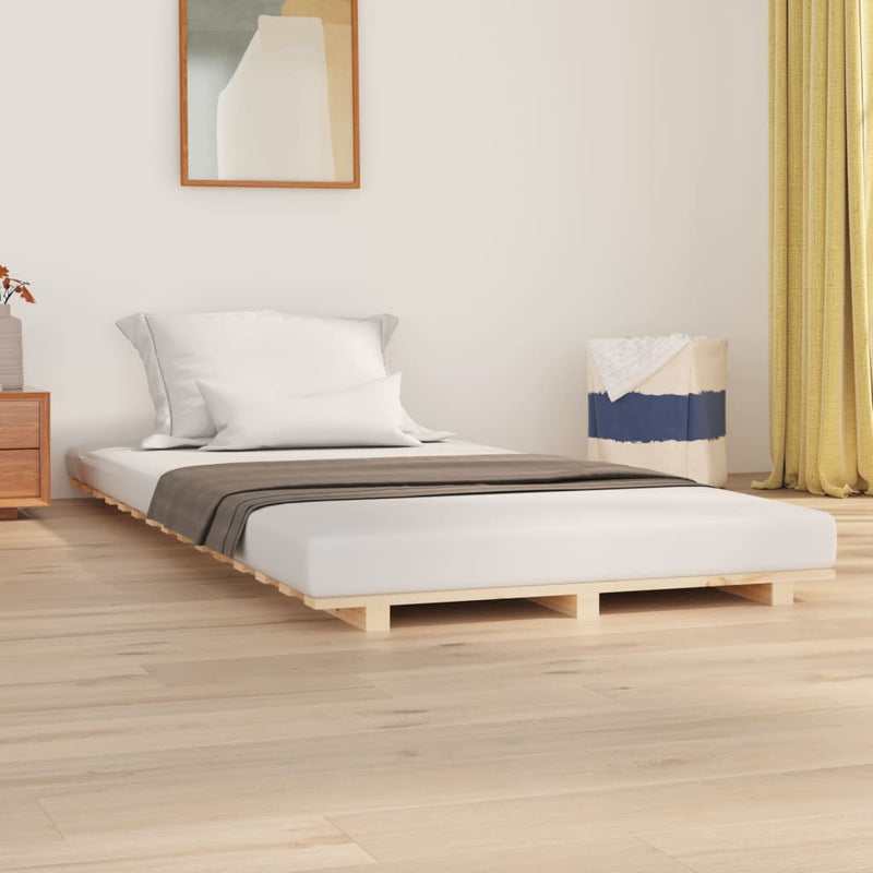 vidaXL Bed Frame without Mattress 90x190 cm Solid Wood Pine
