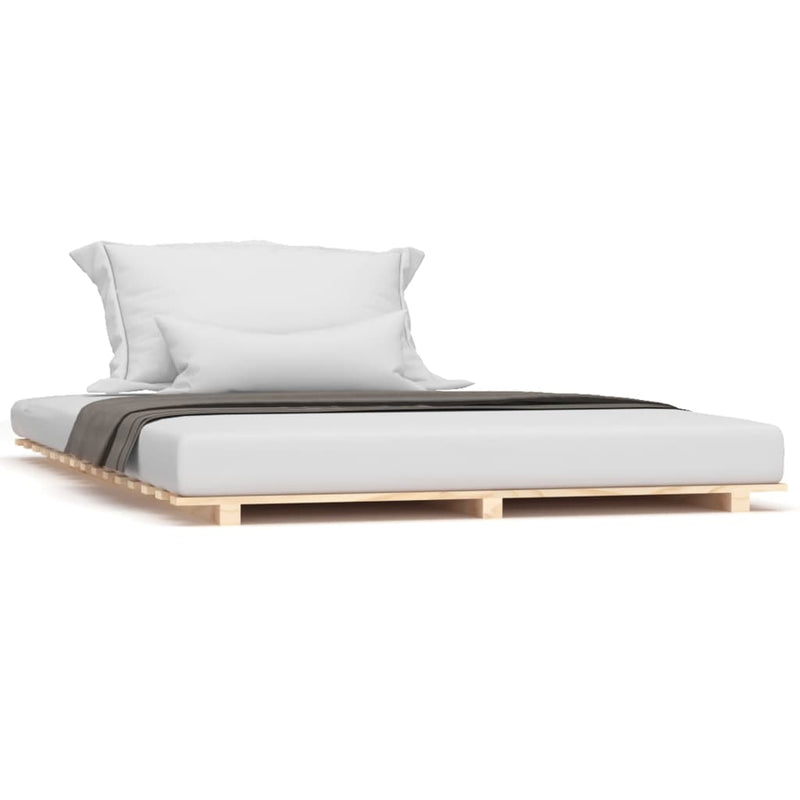 vidaXL Bed Frame without Mattress 135x190 cm Solid Wood Pine