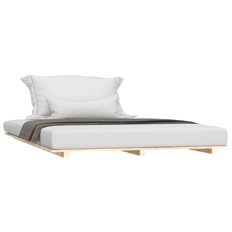 vidaXL Bed Frame without Mattress 135x190 cm Solid Wood Pine