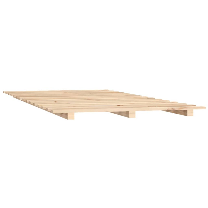 vidaXL Bed Frame without Mattress 135x190 cm Solid Wood Pine