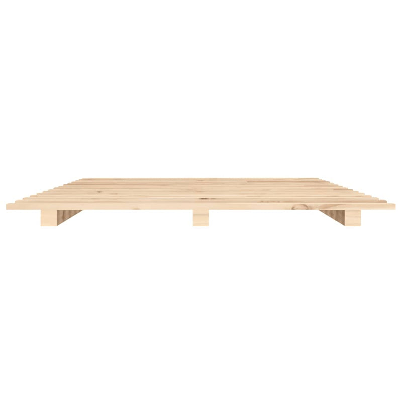 vidaXL Bed Frame without Mattress 135x190 cm Solid Wood Pine