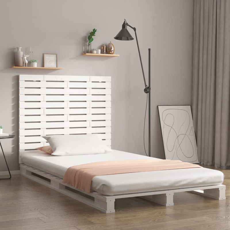 vidaXL Wall Headboard White 96 cm Solid Wood Pine