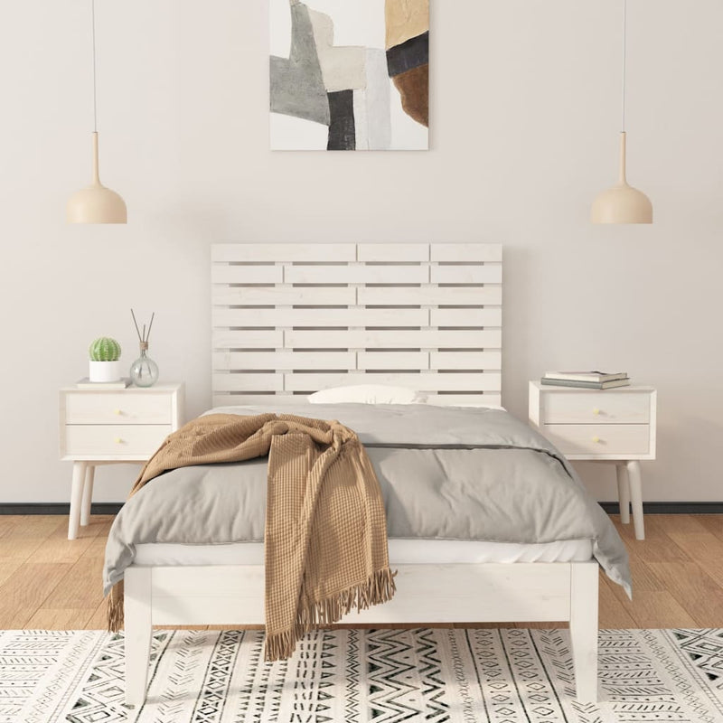 vidaXL Wall Headboard White 96 cm Solid Wood Pine