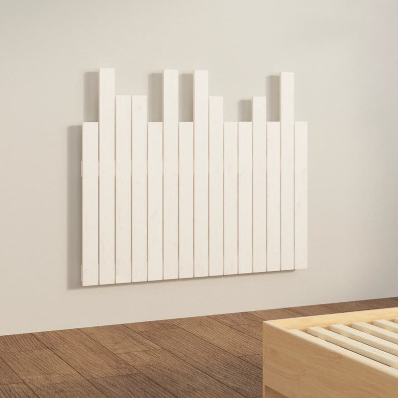vidaXL Wall Headboard White 95.5 cm Solid Wood Pine