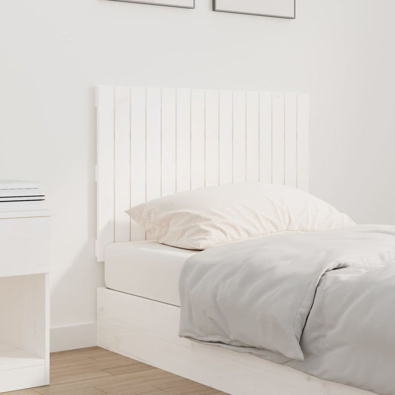 vidaXL Wall Headboard White 95.5 cm Solid Wood Pine