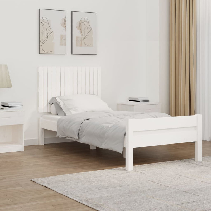 vidaXL Wall Headboard White 95.5 cm Solid Wood Pine